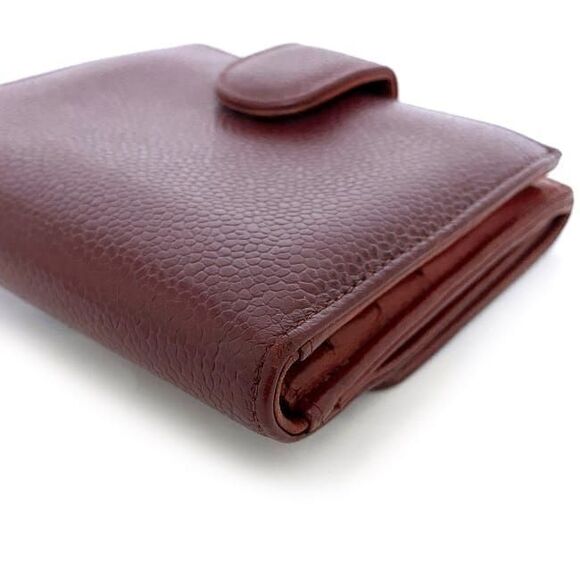 Chanel Bifold Wallet Ec22876 Red Coco Mark A13496 - Picture 6 of 10